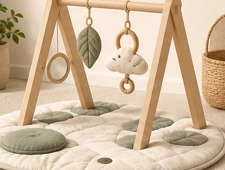 Editorial illustration representing Lovevery The Play Gym
